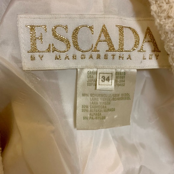 Wow 🤍  2pc Escada Suit Small Fit (34/38) - Picture 5 of 13